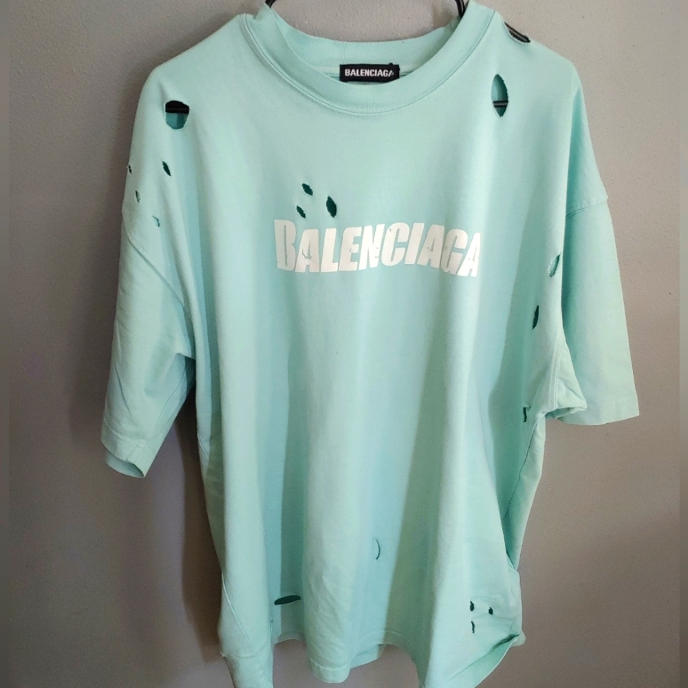 Balenciaga Destroyed Men's T-Shirt XXL